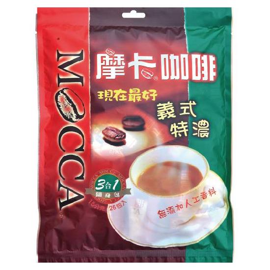 摩卡現在最好義式特濃咖啡 15gx25包