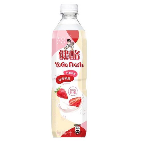 健酪Yogo Fresh乳酸飲料-草莓酪酪 580ml