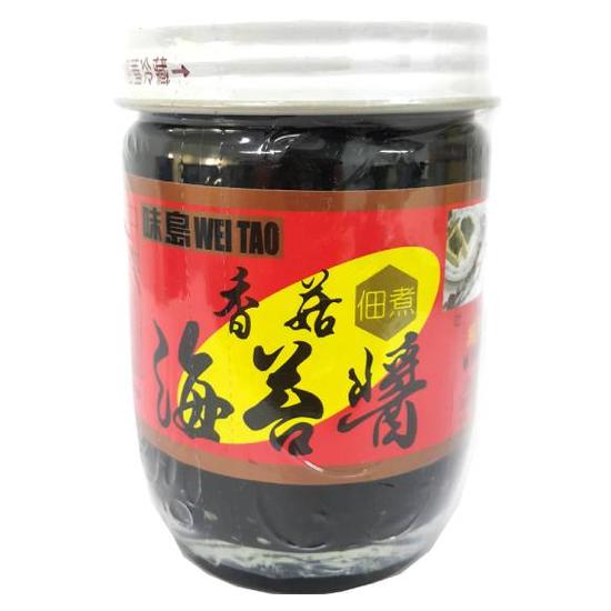 味島海苔醬-香菇口味(玻璃瓶) 190克