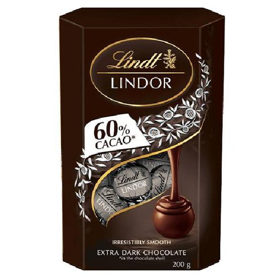 瑞士蓮Lindor夾餡60%黑巧克力 200g(16入)