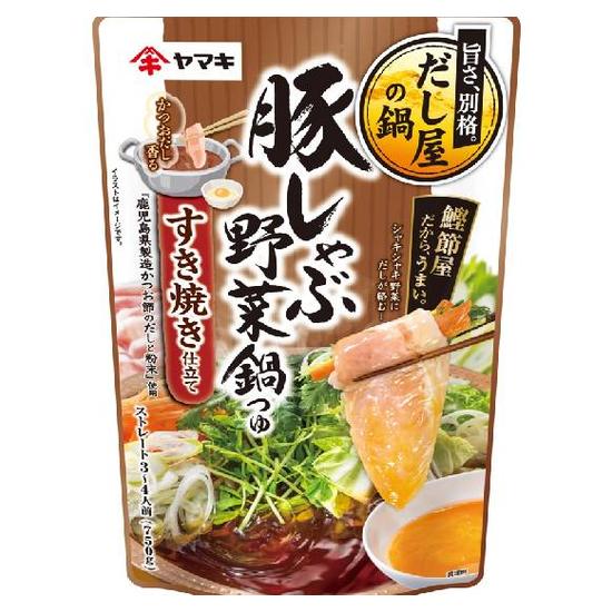 雅媽吉豚肉野菜火鍋高湯-壽喜燒風味 750g