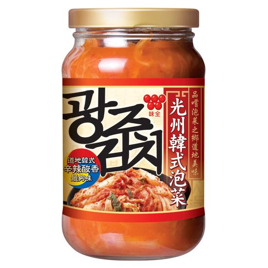 味全光州韓式泡菜(玻璃瓶) 內容量350g固形量230g