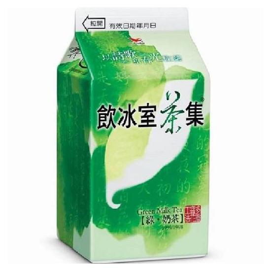 統一飲冰室茶集-綠奶茶 400ml