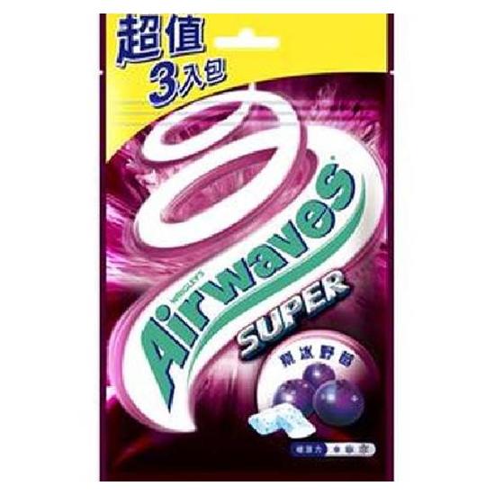 AIRWAVES SUPER極酷嗆涼口香糖-紫冰野莓 109.2g
