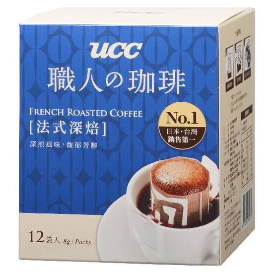 UCC法式深焙濾掛式咖啡 8gx12入