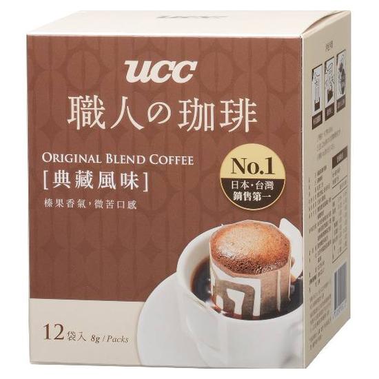 UCC典藏風味濾掛式咖啡 8gx12入