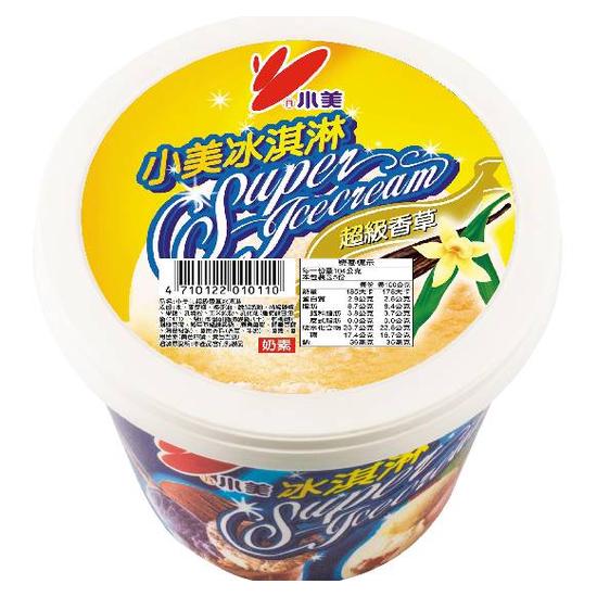小美冰淇淋-超級香草 容量一公升重量520公克