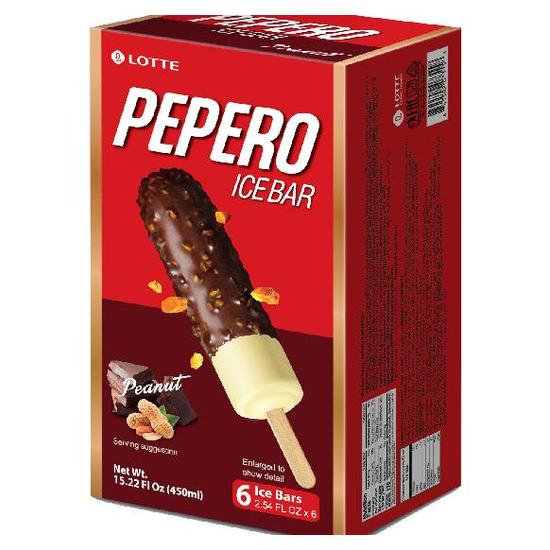 LOTTE PEPERO花生巧克力脆皮雪糕 360g