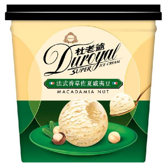 杜老爺超級冰淇淋-法式香草佐夏威夷豆 560g