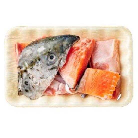 冷藏生鮭魚頭（含魚骨）  約500g(每100g 32元/重量約±50%/請款金額依實際重量為準)