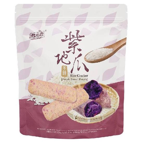 雪之戀紫地瓜米餅 120g
