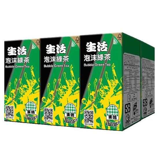 生活泡沫綠茶 250ml*6入