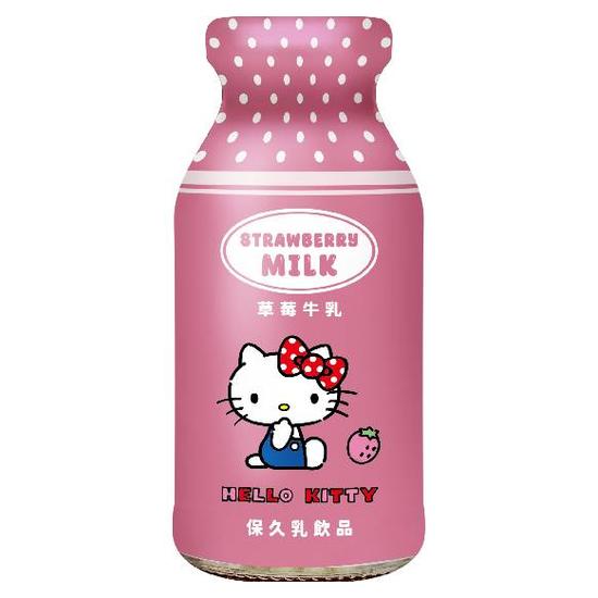 台東初鹿Hello Kitty草莓牛乳 200ml