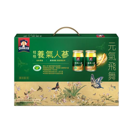 【分批取】桂格養氣人蔘益氣禮盒 養生60毫升*8瓶+蟲草60毫升*4瓶