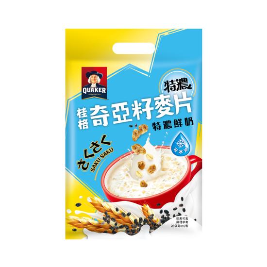 【分批取】桂格奇亞籽麥片-特濃鮮奶 28g*10入