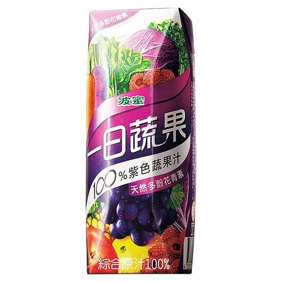 波蜜一日蔬果100%紫色蔬果汁 250ml*6入