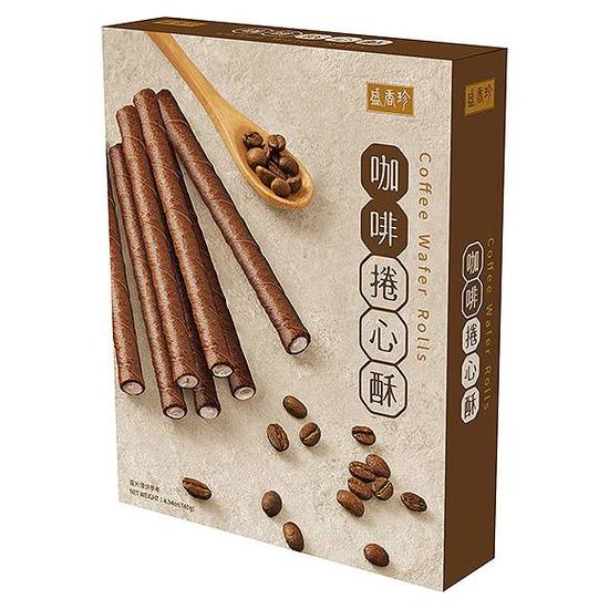 盛香珍捲心酥-咖啡 140g