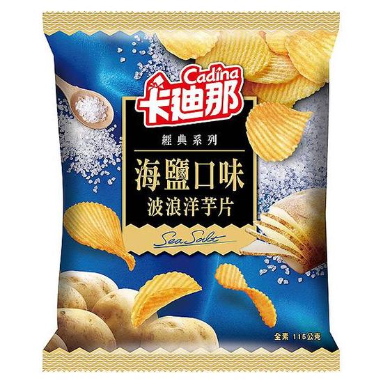 卡迪那波浪洋芋片-海鹽口味 115g