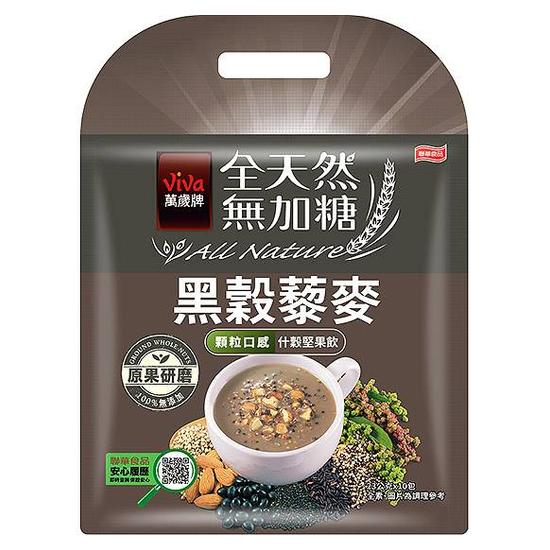 萬歲牌全天然無加糖什榖堅果飲-黑榖藜麥 23g*10入