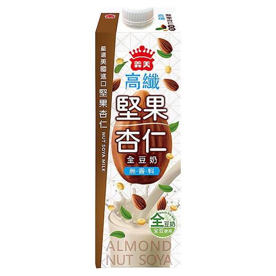 義美高纖堅果杏仁全豆奶 900ml