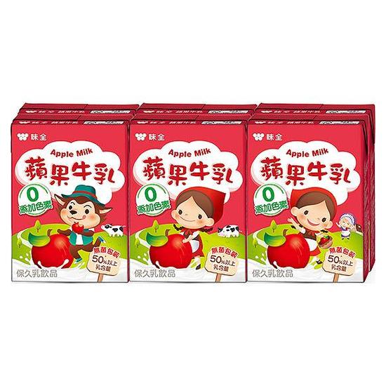 味全極品限定蘋果牛乳 200ml*6入