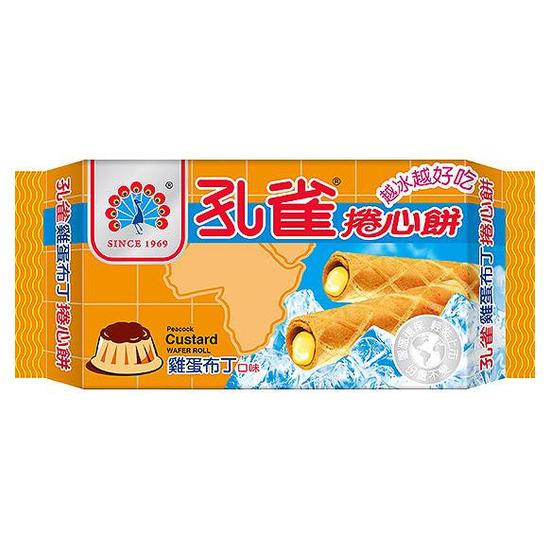 孔雀捲心餅-雞蛋布丁 63g