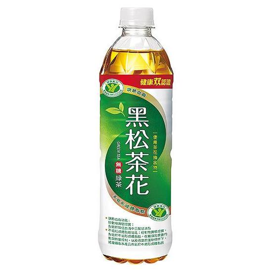 黑松茶花綠茶(無糖) 580ml
