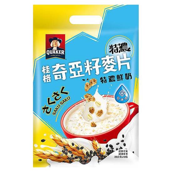 桂格奇亞籽麥片-特濃鮮奶 28g*10入