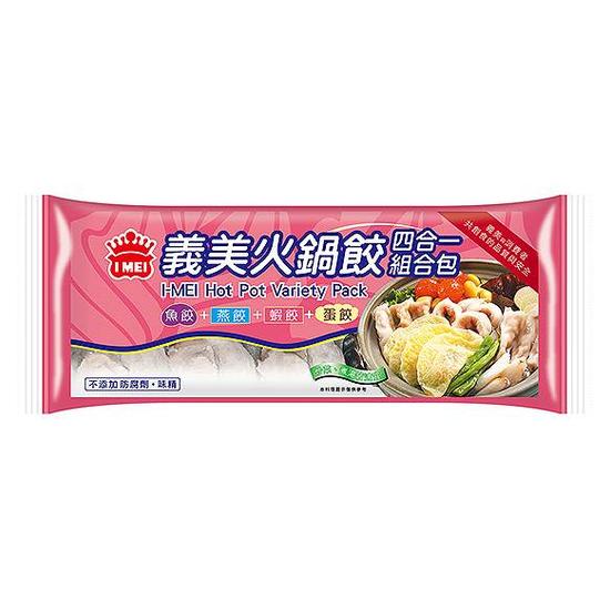 義美火鍋餃四合一組合包 337g