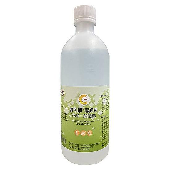 愛可寧專業用75%一般酒精500ml - 全聯小時達