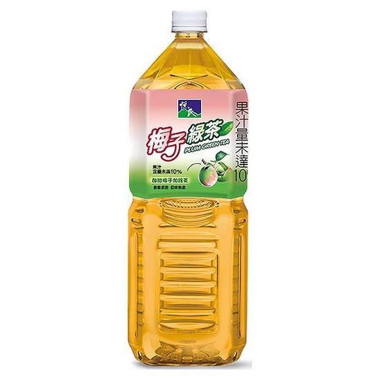 悅氏礦泉茶品-梅子綠茶 2000ml