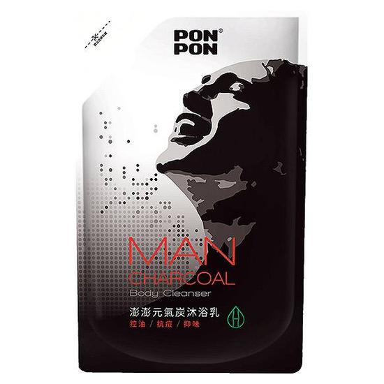 澎澎MAN元氣炭控油沐浴乳-補充包 700g