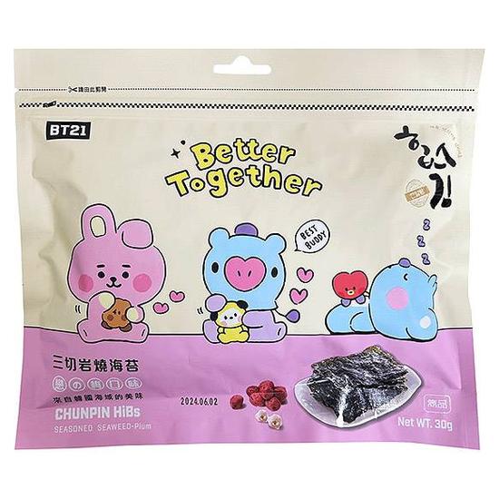 BT21三切岩燒海苔-戀之梅口味 30g