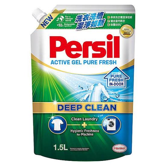 Persil寶瀅深層酵解洗衣凝露補充包-室內晾衣款 1.5L