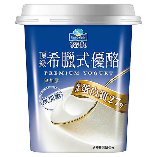 福樂頂級無加糖希臘式優酪 500g
