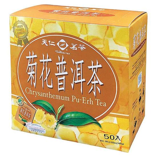 天仁茗茶菊花普洱茶 100g(50入)
