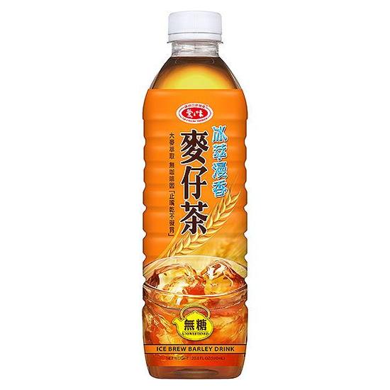 愛之味麥仔茶-冰萃漫香無糖 590ml