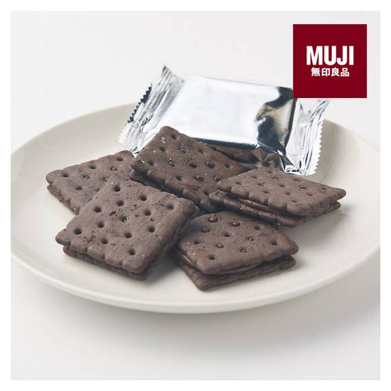 無印良品可可風味夾心餅乾/可可 114g