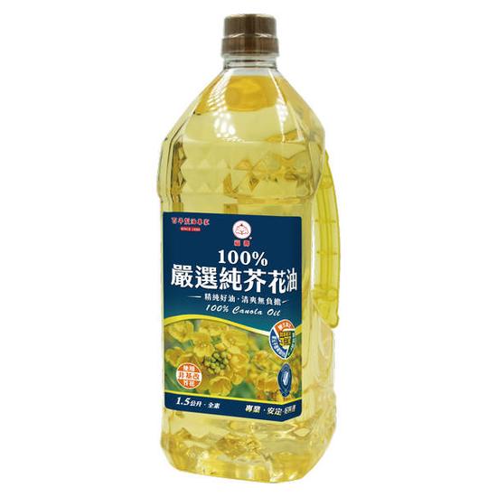 福壽100%嚴選純芥花油 1.5L