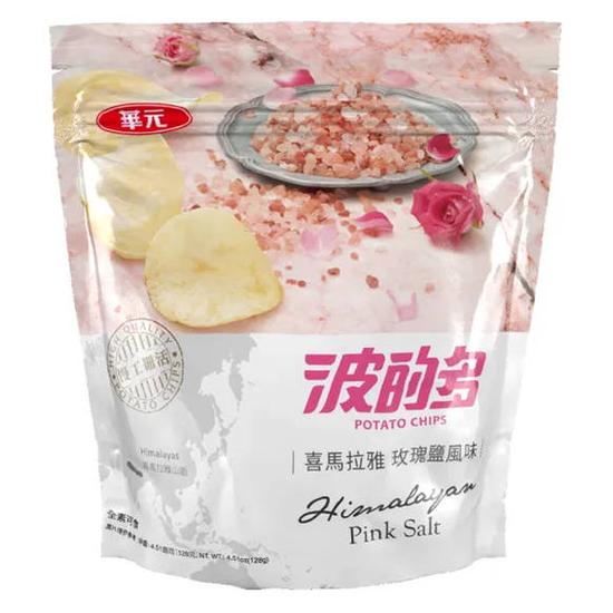 華元波的多洋芋片-喜馬拉雅玫瑰鹽風味 128g