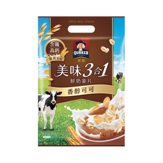【分批取】桂格美味三合一麥片-香醇可可 28g*10入
