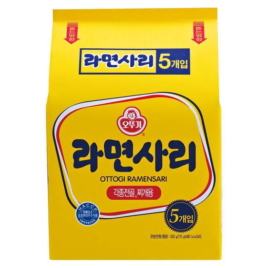 韓國不倒翁(OTTOGI)Q拉麵(純麵條) 110g*5