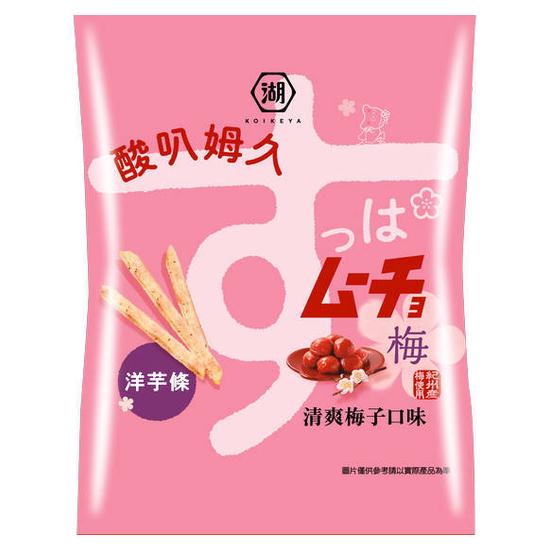 湖池屋酸叭姆久洋芋條-清爽梅子口味 60g