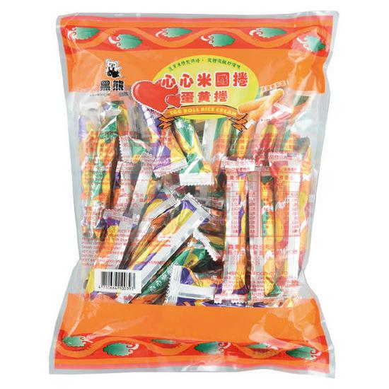 黑熊心心米國捲-蛋黃捲 350g