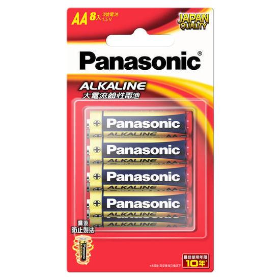 Panasonic鹼性電池-AA3號 8入