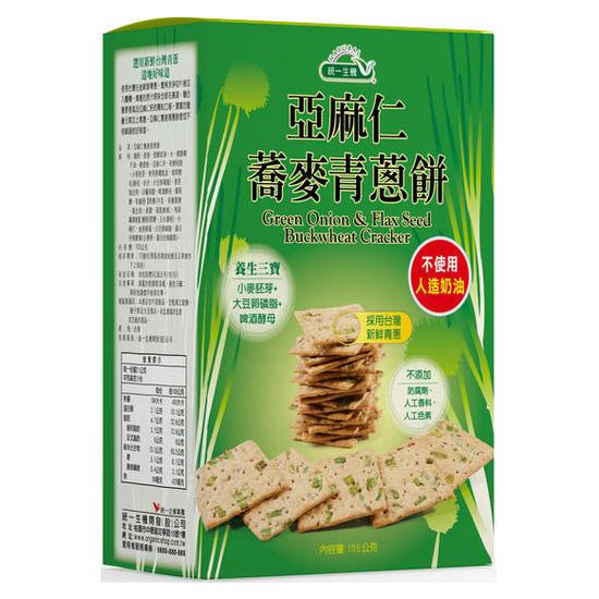 統一生機亞麻仁蕎麥青蔥餅 105g