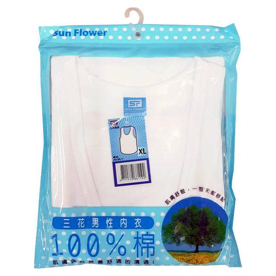 三花男性背心100%精梳棉NO.8811 XL 1入