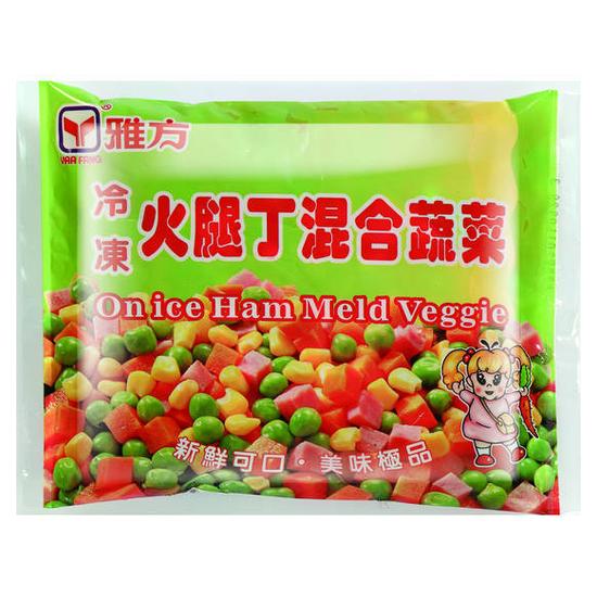 雅方冷凍火腿丁混合蔬菜 600g