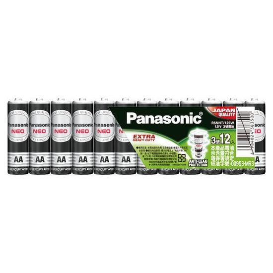 Panasonic乾電池-黑色3號1.5V 12入