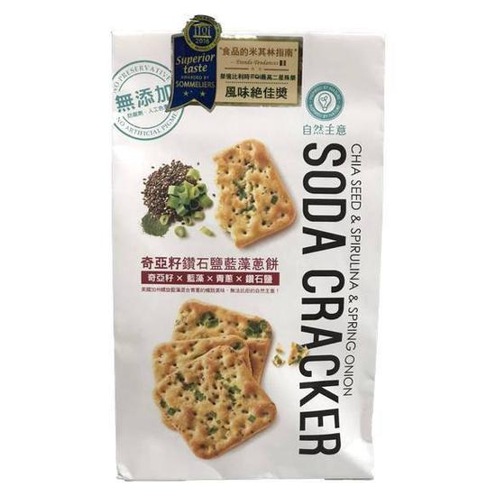 自然主意奇亞籽鑽石鹽藍藻蔥餅 108g